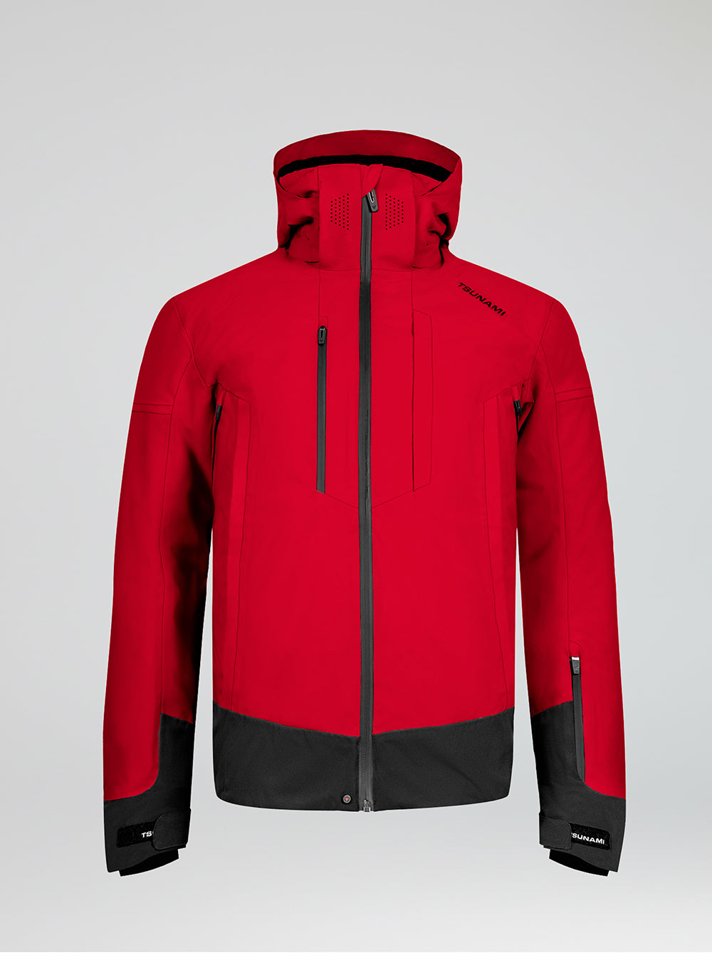 Chaqueta esquí hombre Power 4WAY rojo negro 